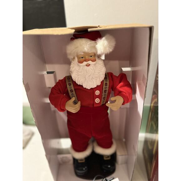 Jingle Bell Rock 16" Singing & Dancing Santa Claus AC Adapter 1998 in box - Picture 4 of 7